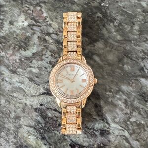 Anne Klein Gold-Tone Watch with Crystal Accents
For a small wrist